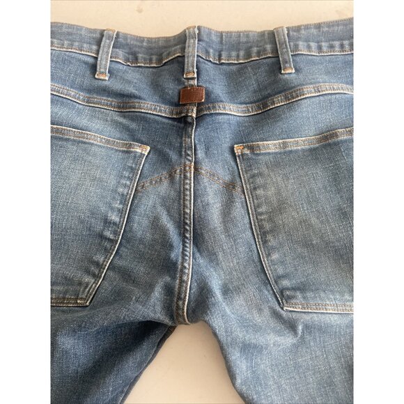 G Star Raw 5620 3D Slim Jeans Mens 32X34  Blue Double Knee Un Denim - Picture 7 of 7